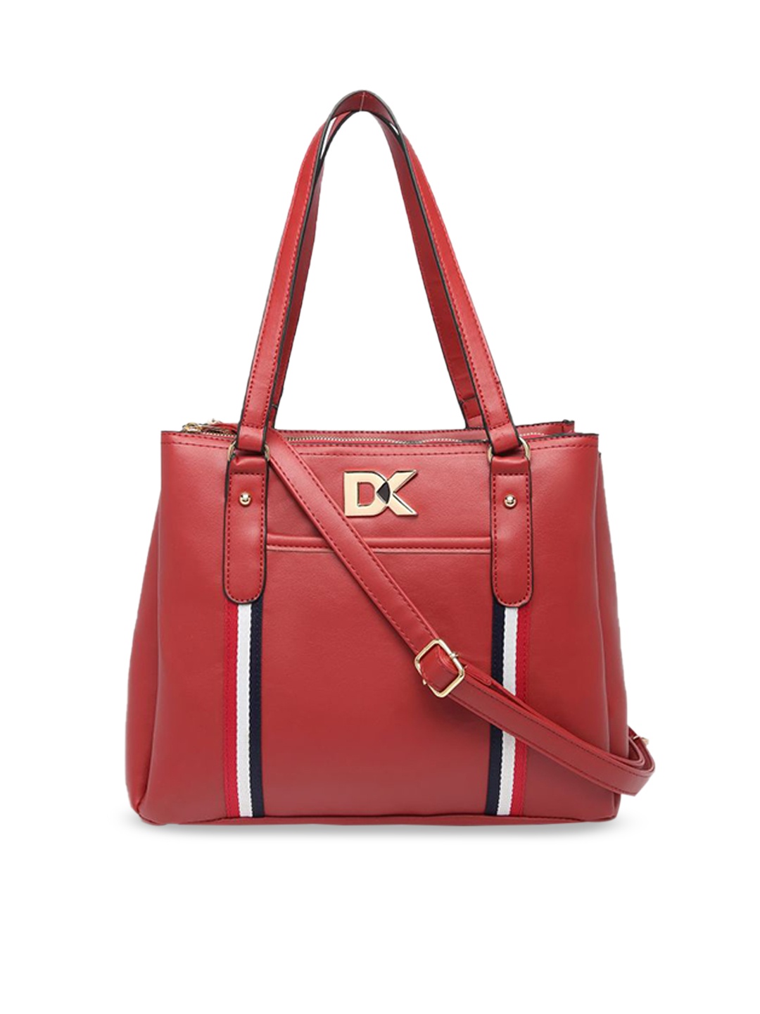 

Diana Korr Textured PU Structured Shoulder Bag, Red