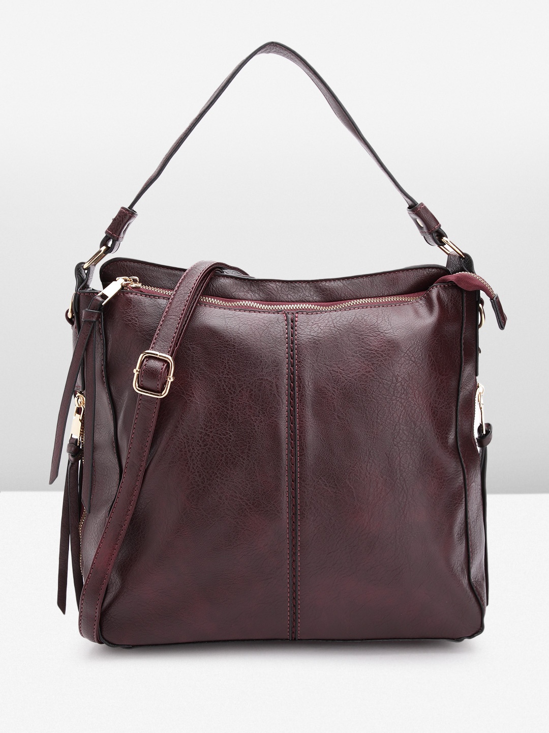 

Sasimo Shopper Hobo Bag, Burgundy