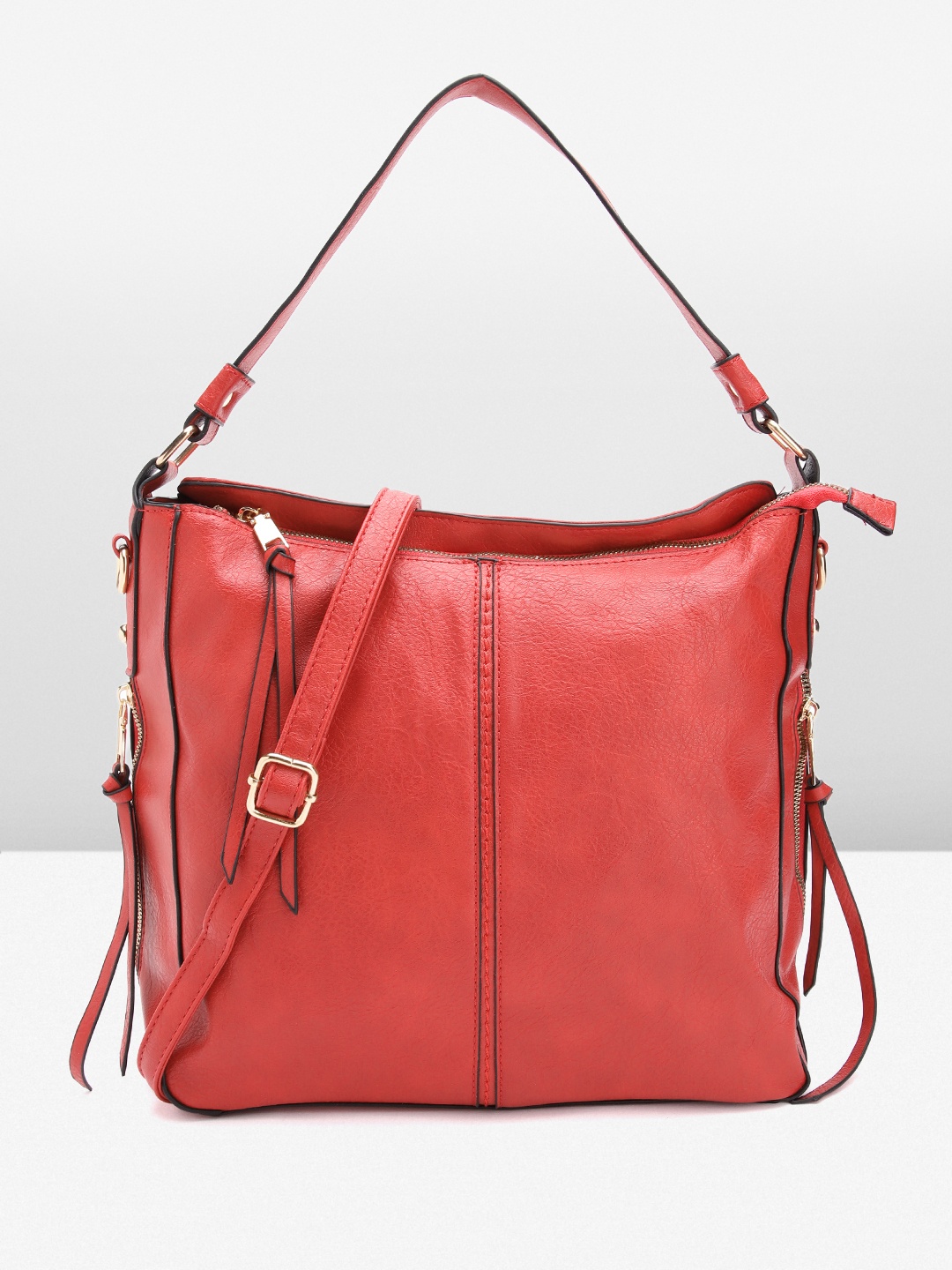 Sasimo Shopper Hobo Bag, Red