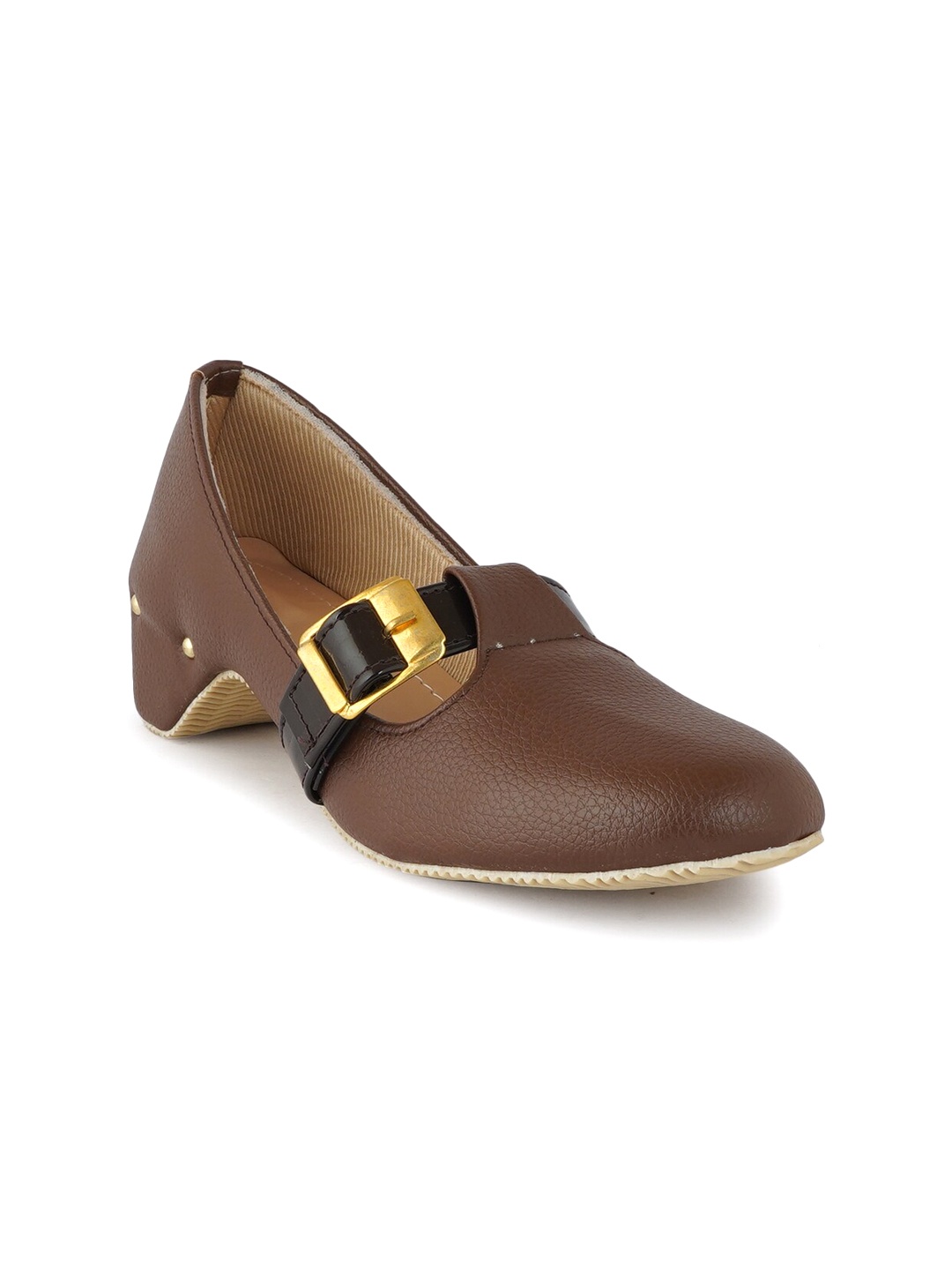 

Walkfree Women Textured Ballerinas, Brown