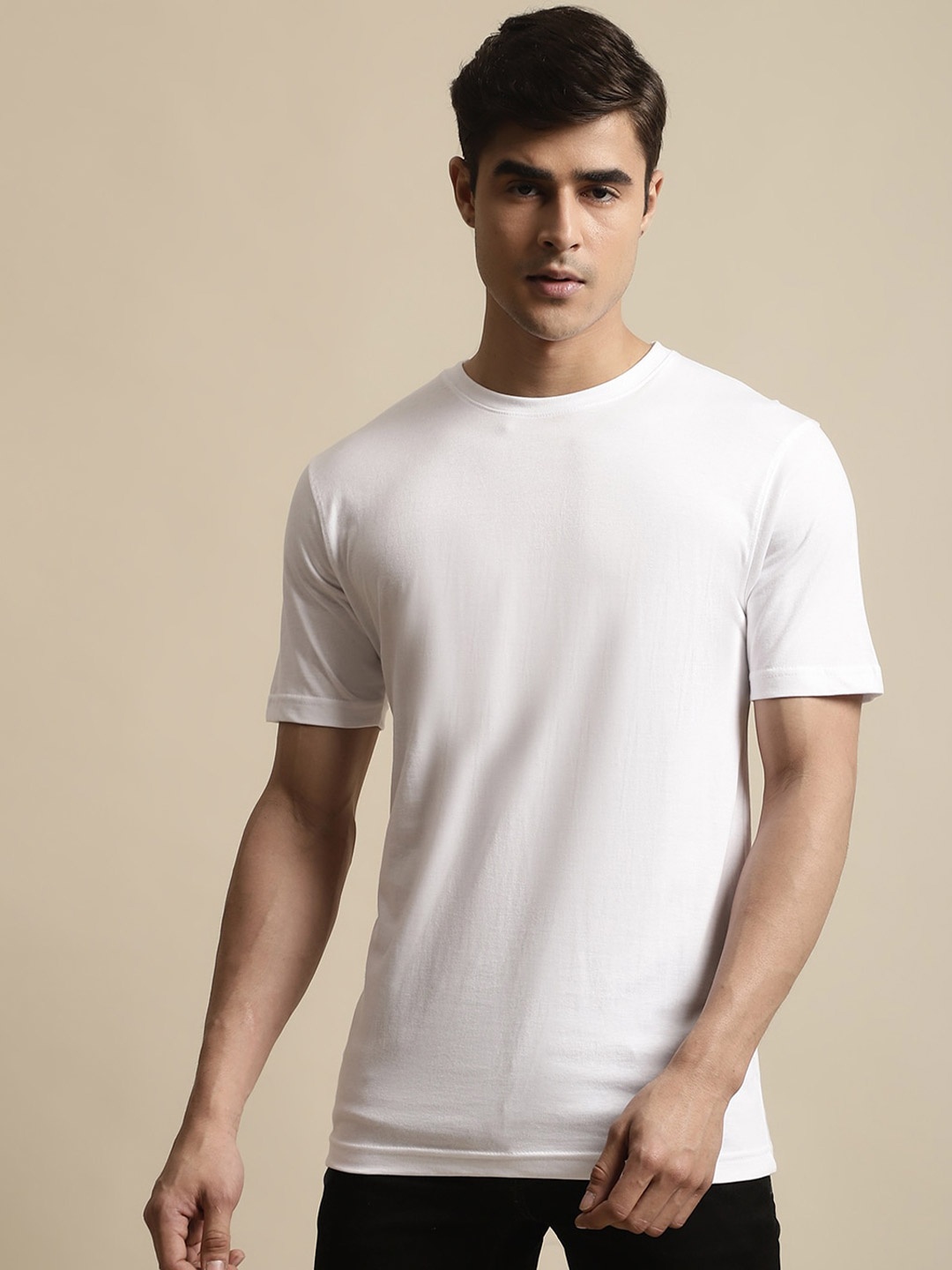 

Miaz Lifestyle Short Sleeves Cotton T-shirt, White