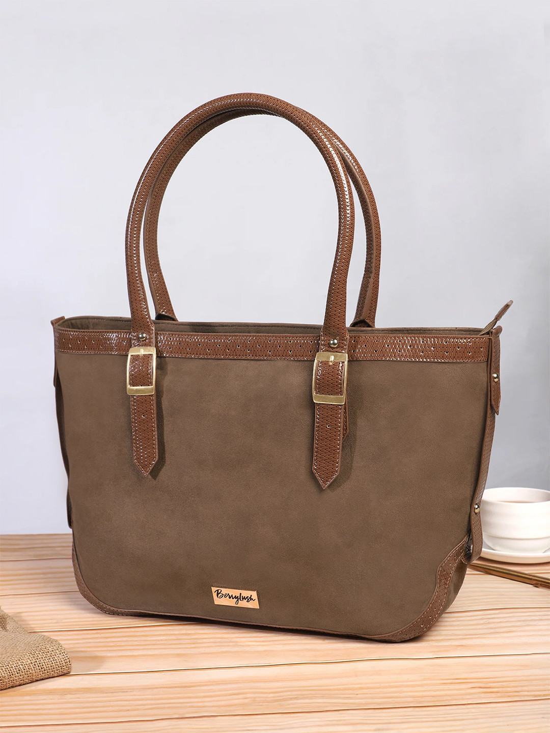 

Berrylush Shopper Tote Bag, Brown