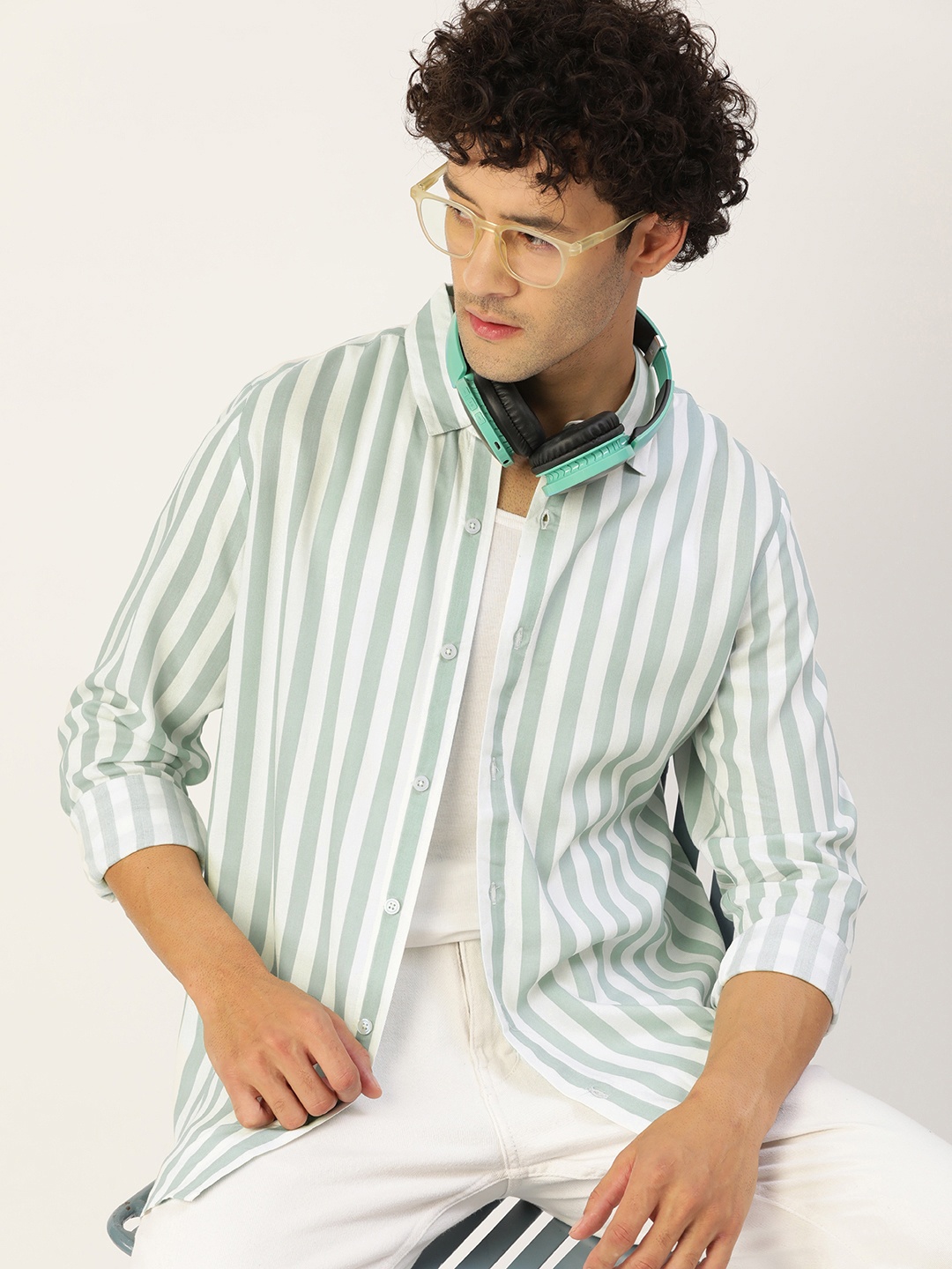 

Kook N Keech Classic Opaque Striped Casual Shirt, Multi