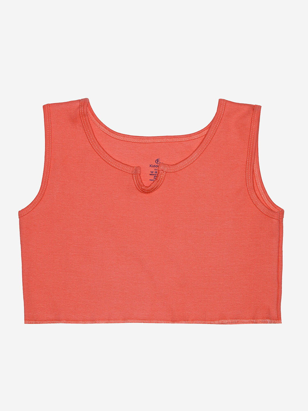 

KiddoPanti Girls Rib Crop Tank Top, Orange