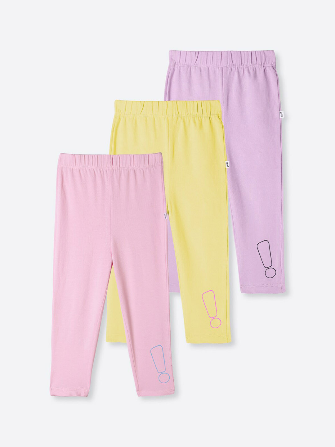 

You Got Plan B Girls Pack Of 3 Ankle Length Leggings, Pink
