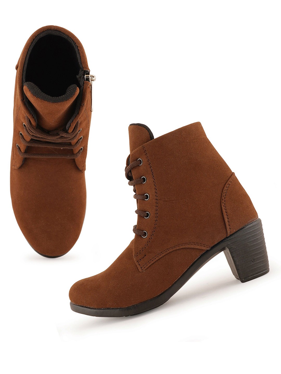 

Walkfree Women Casual Ankle Length Regular Boots, Brown