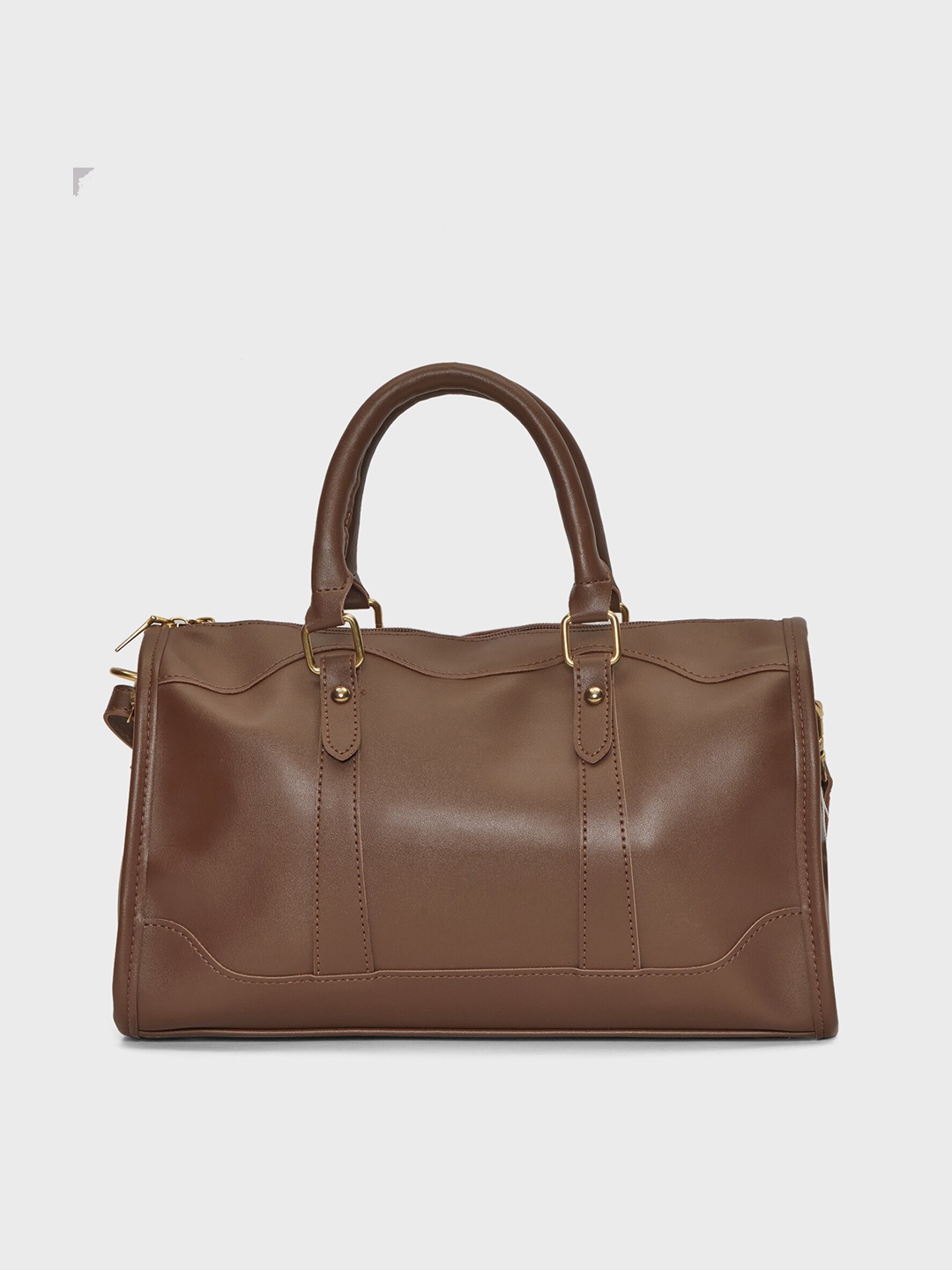 

20Dresses Oversized Textured Structured Handheld Bag, Brown