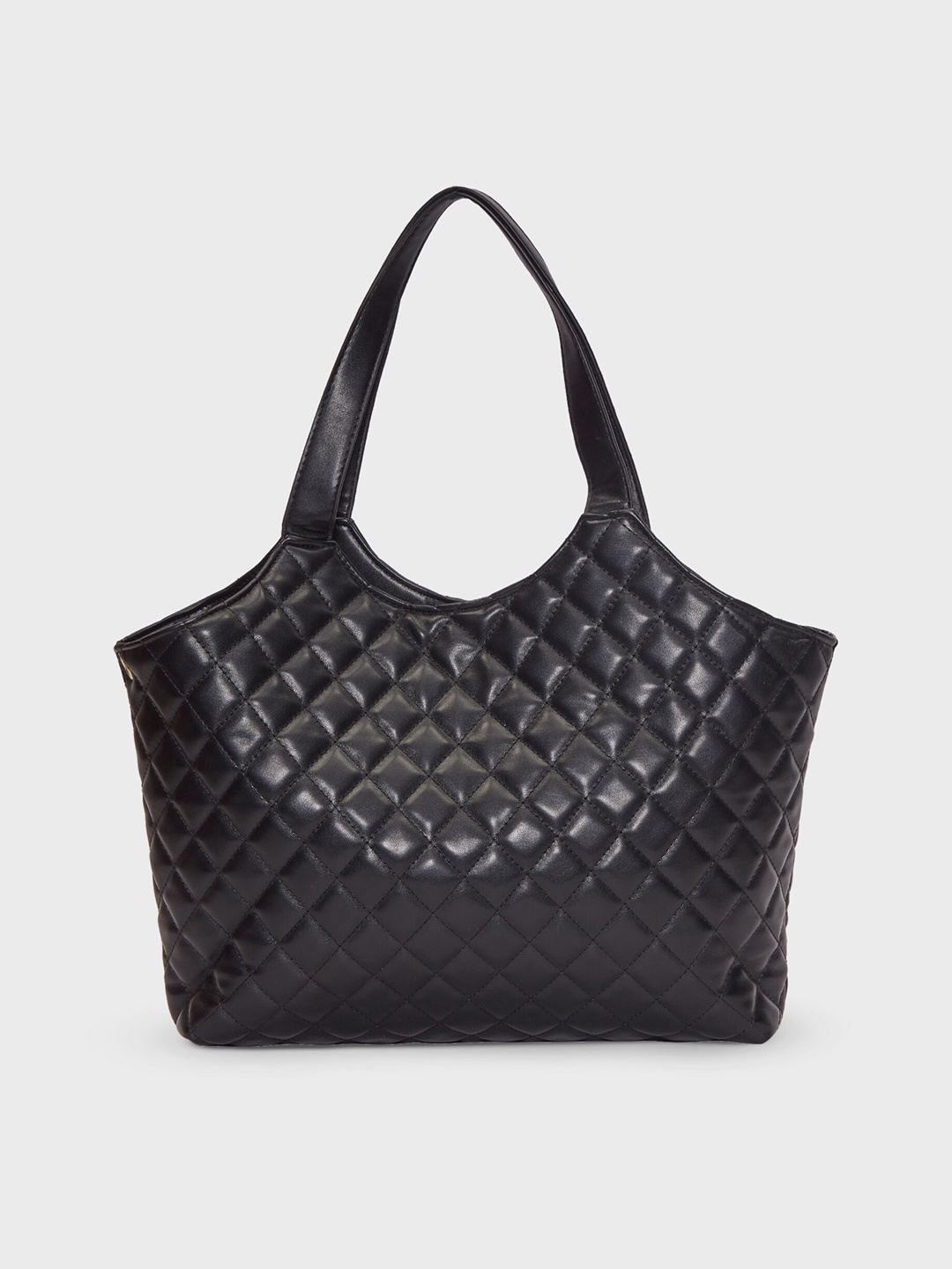 

20Dresses Textured Shoulder Bag With Quilted, Black
