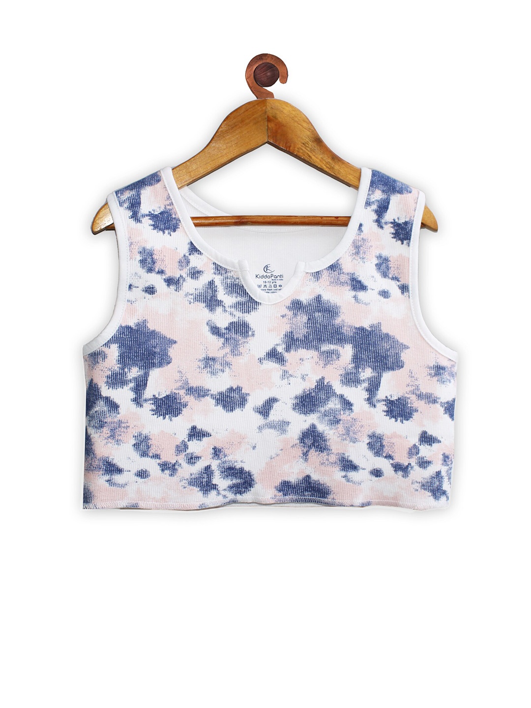 

KiddoPanti Girls Tie & Dye Crop Tank Top, Pink