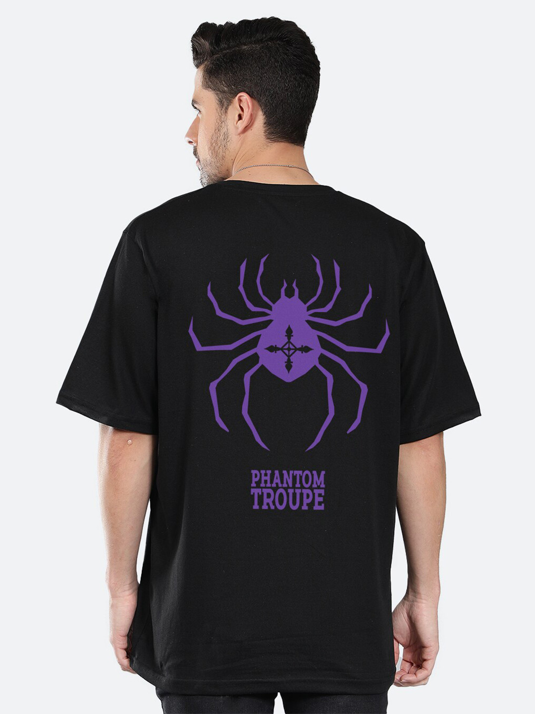 

Mad Over Print Phantom Troupe Printed Cotton Oversized T-shirt, Black
