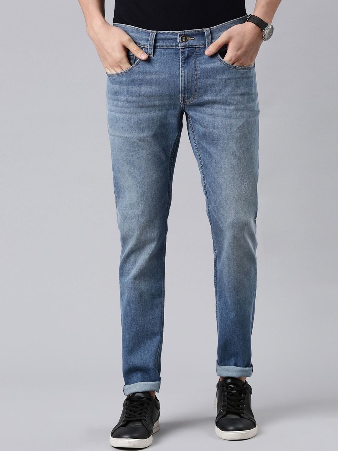 

American Bull Skinny Fit Heavy Fade Jeans, Blue