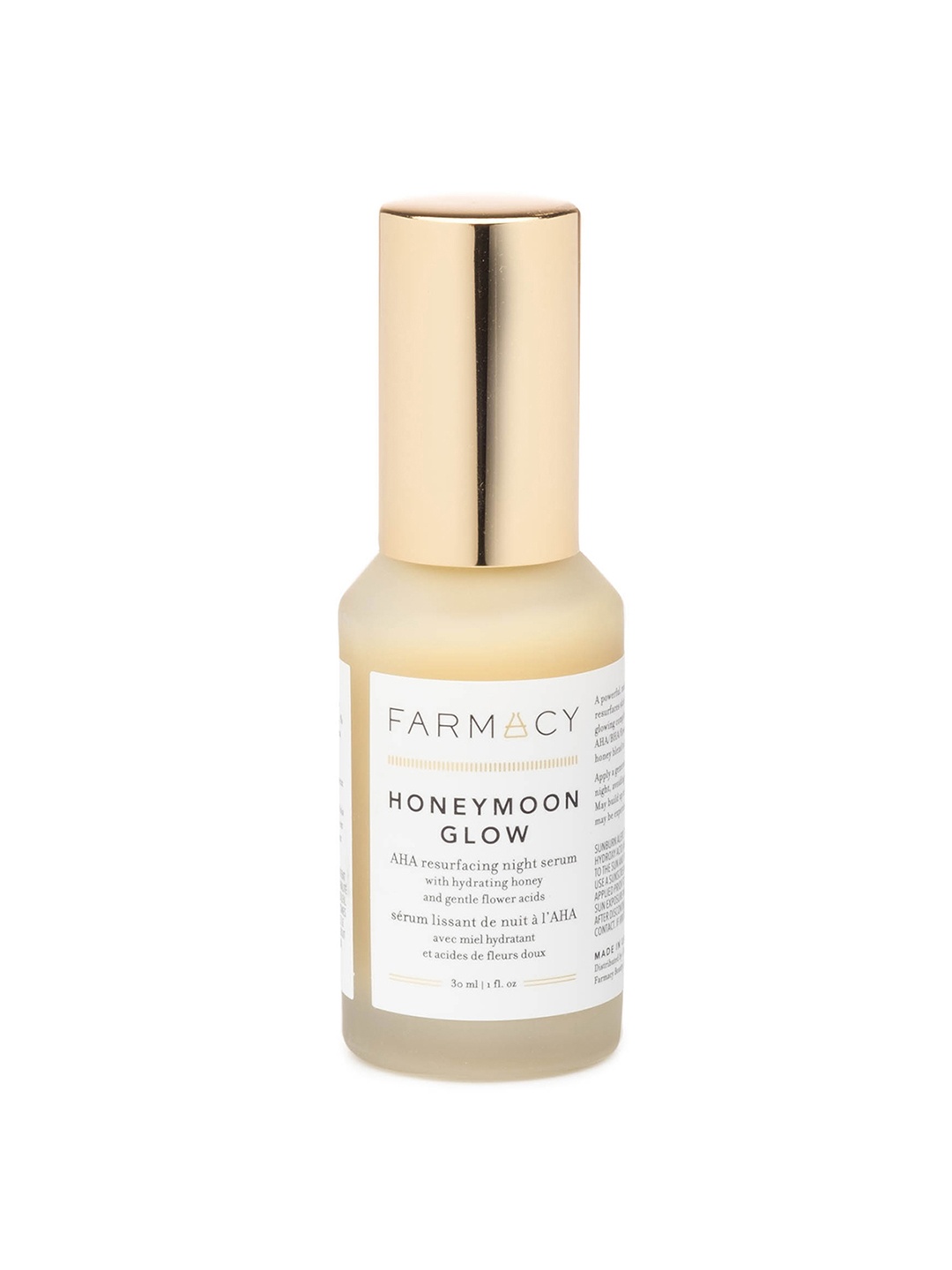 

Farmacy Beauty Honeymoon Glow AHA Resurfacing Night Serum with Honey & Flower Acids - 30ml, Beige