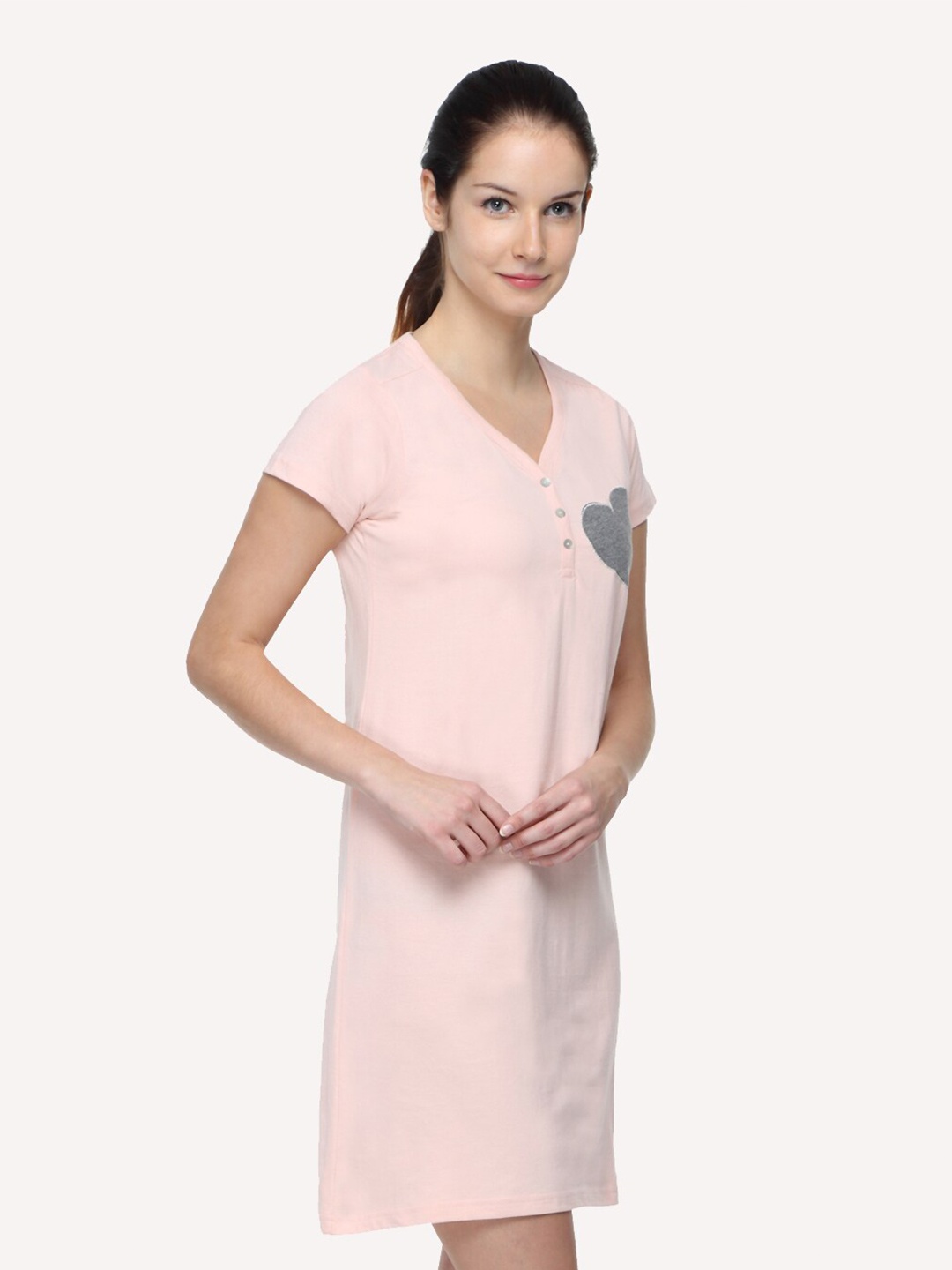 

Slumber Jill Pure Cotton Nightdress, Pink