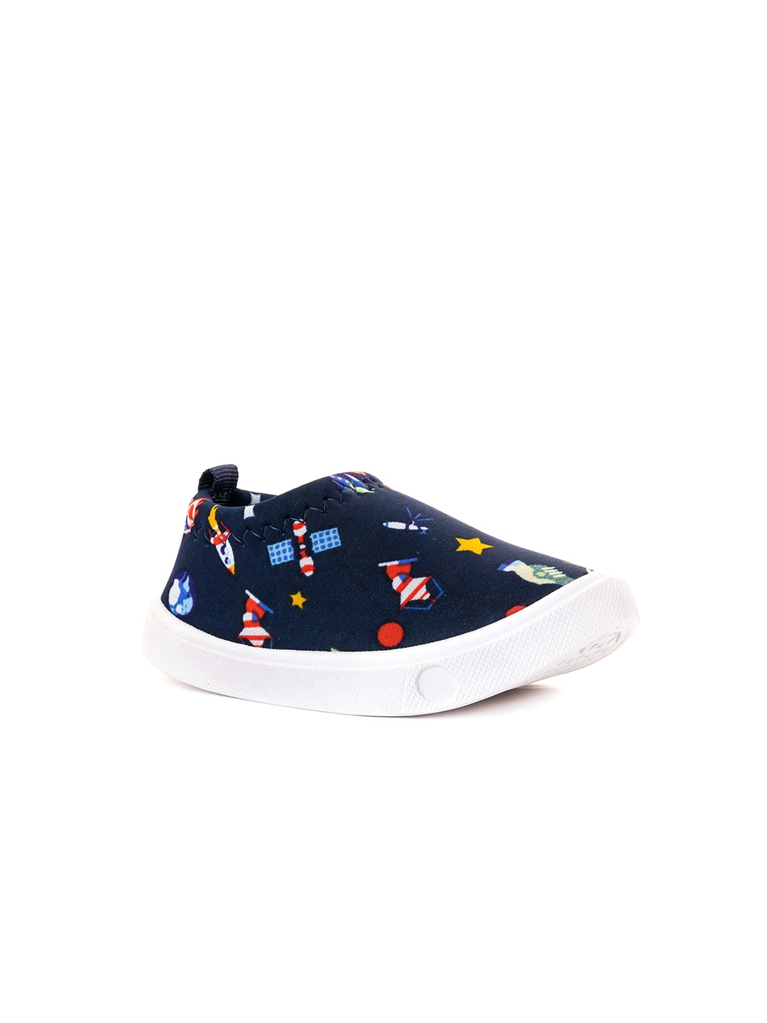 

Khadims Kids Printed Slip-On Sneakers, Navy blue