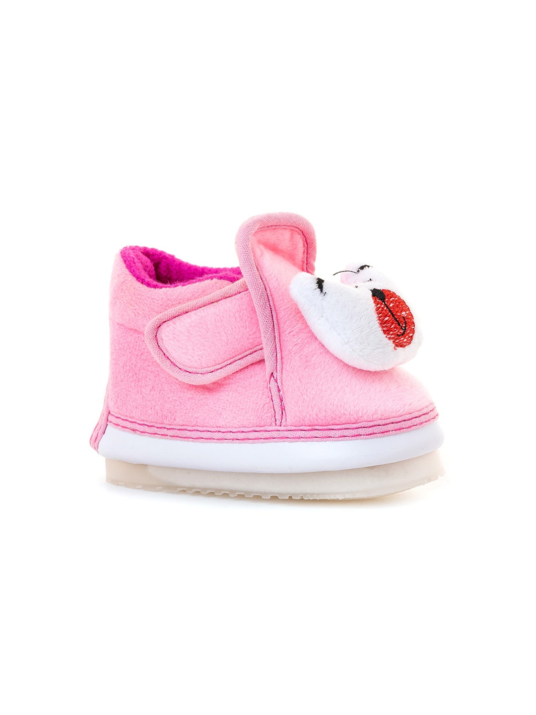 

Khadims Kids Round Toe Mid Top Canvas Booties, Pink