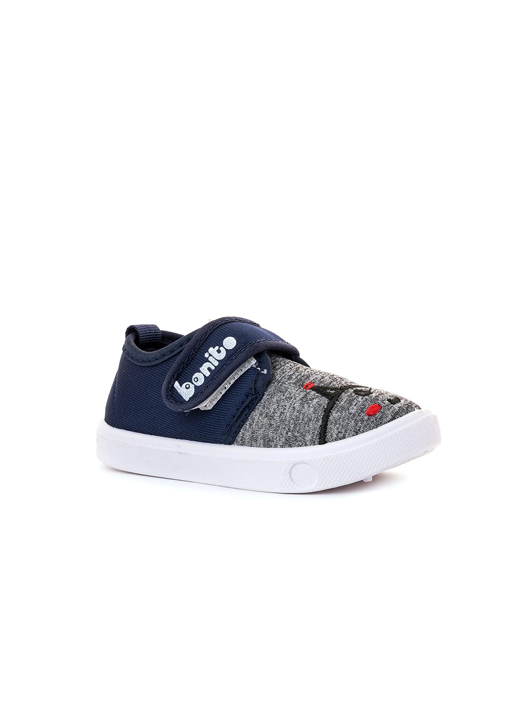 

Khadims Kids Navy Blue Woven Design Sneakers