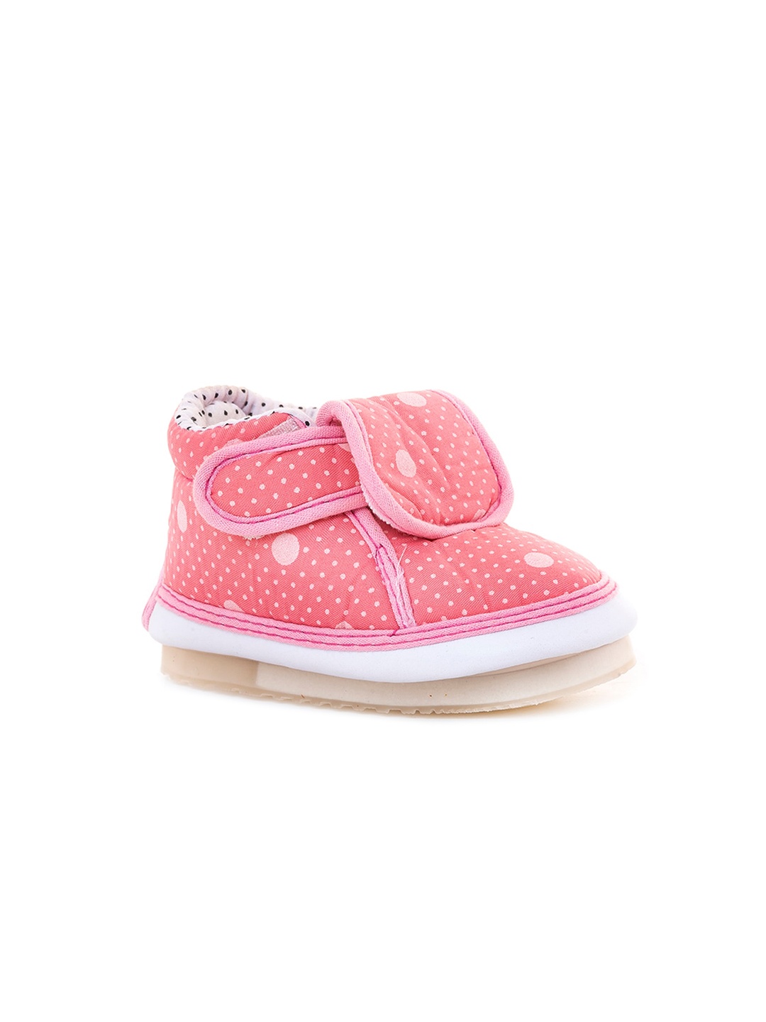 

Khadims Kids Printed Canvas Booties, Pink