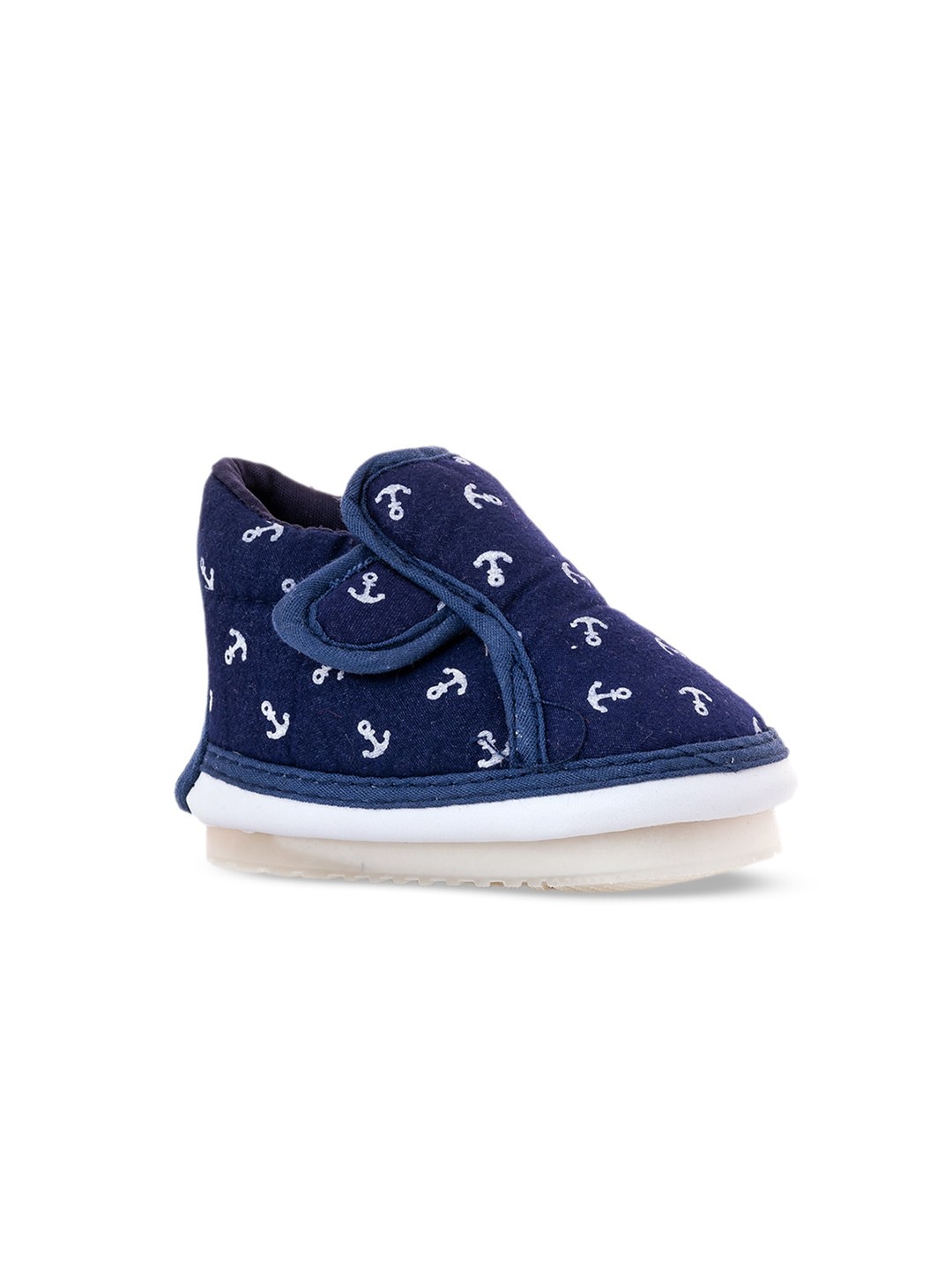 

Khadims Kids Printed Canvas Booties, Navy blue
