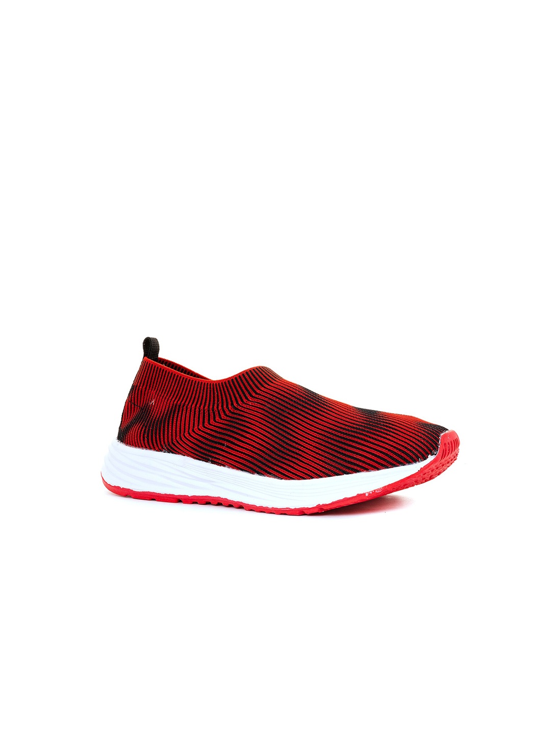 

Khadims Boys Striped Comfort Insole Slip-On Sneakers, Red