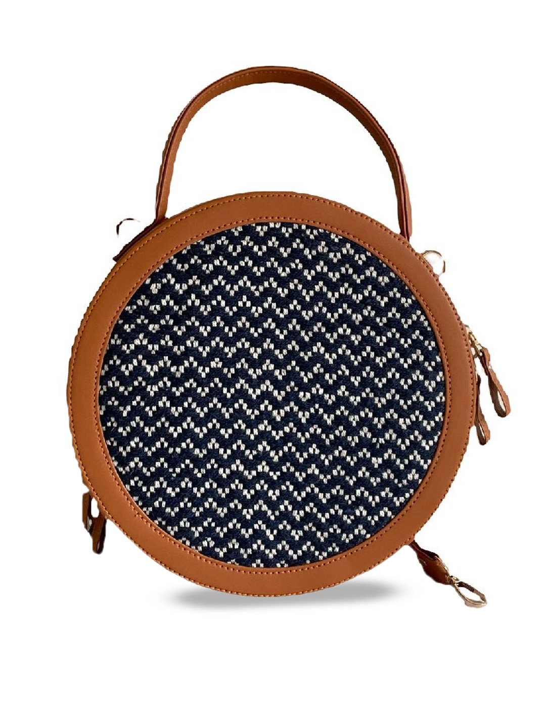 

Be You By Sejal Dharia Textured Structured Handheld Bag, Blue