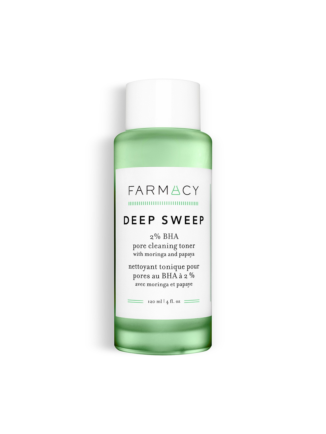 

Farmacy Beauty Deep Sweep 2% BHA Pore Cleaning Toner with Moringa - 120 ml, Green
