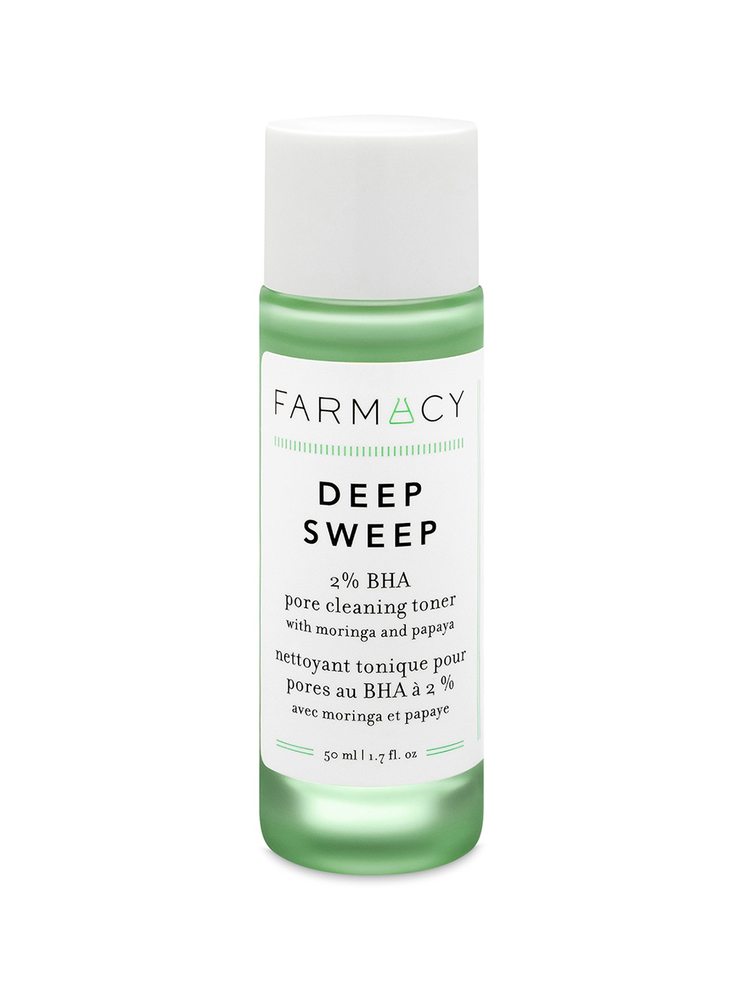 

Farmacy Beauty Deep Sweep 2% BHA Pore Cleaning Toner with Moringa - 50 ml, Green