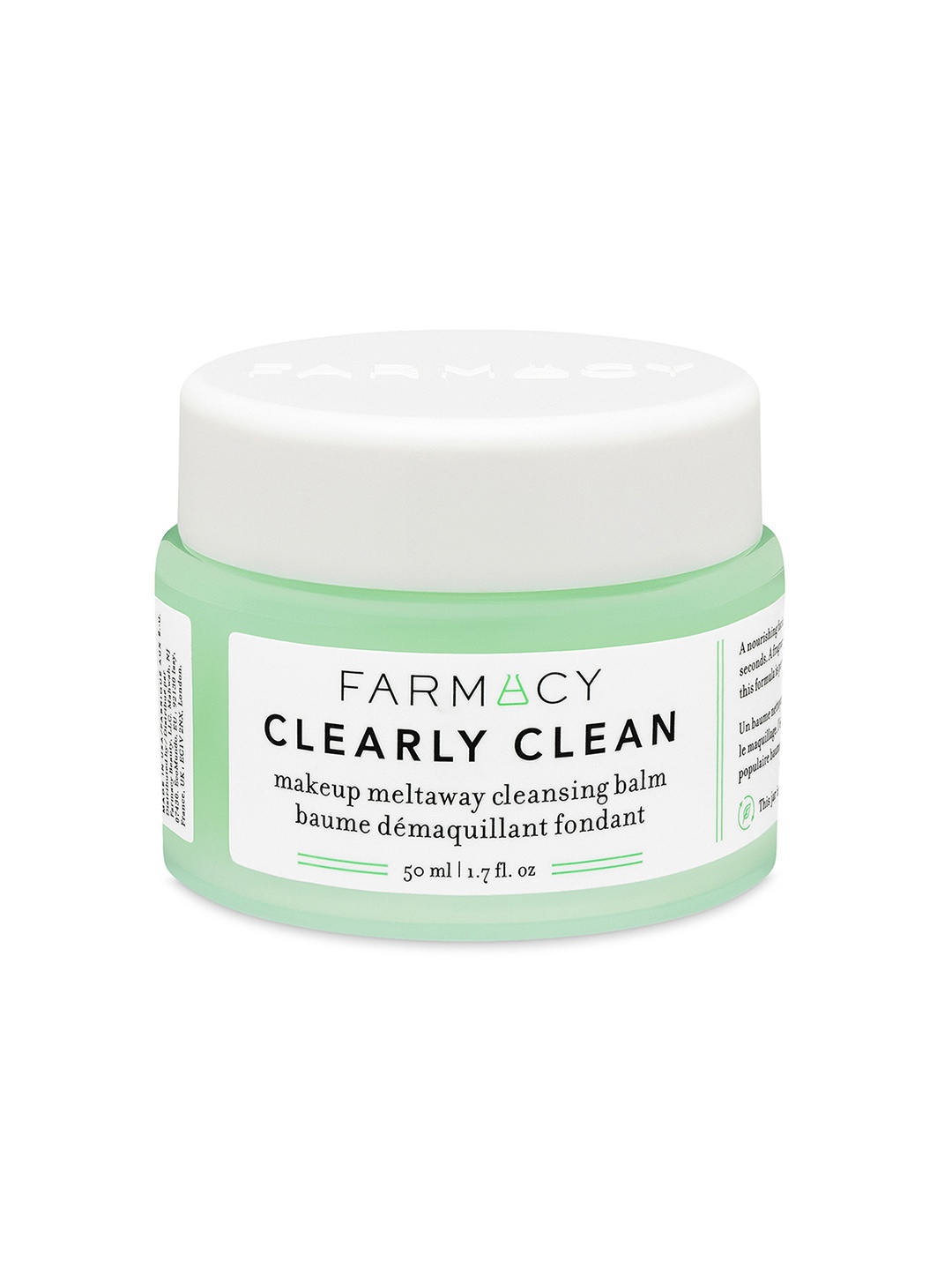 

Farmacy Beauty Clearly Clean Makeup Meltaway Cleansing Balm - 50 ml, Green