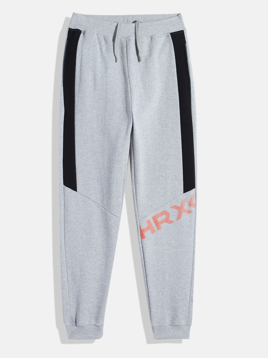 

HRX by Hrithik Roshan Boys Cotton Regular Fit Joggers, Grey melange