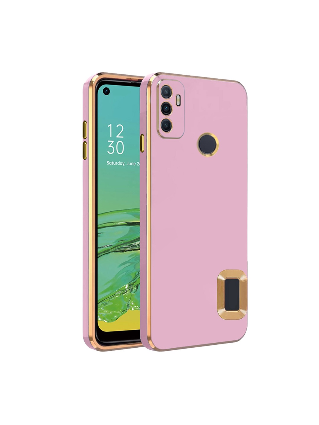 

Karwan Camera Protection Oppo A 33 Back Case, Pink