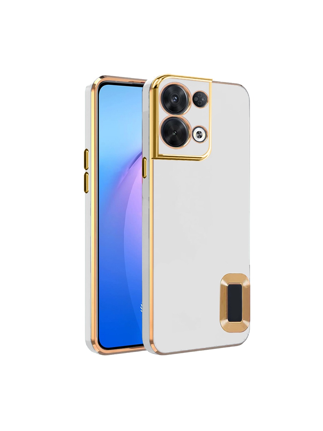 

Karwan Oppo Reno 8 Pro Camera Protection Phone Back Cover, White