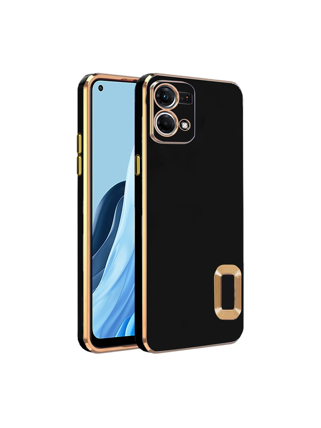

Karwan Camera Protection Oppo Reno 7 Back Case, Black