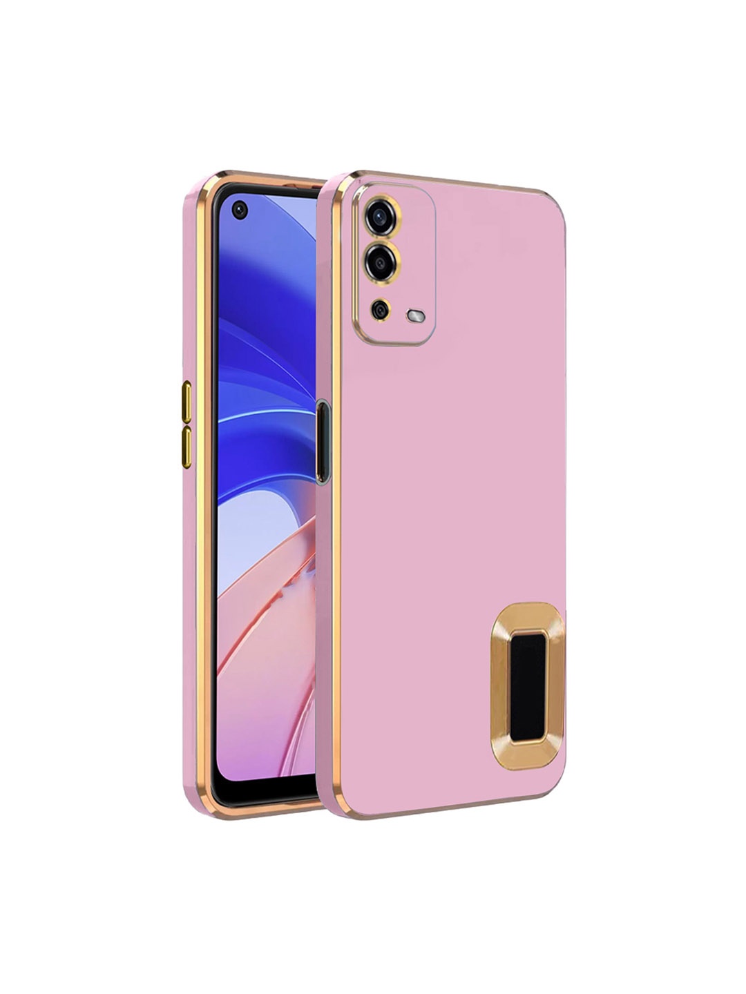 

Karwan Oppo A54 Sweat-Proof Compatible Phone Back Cover, Pink