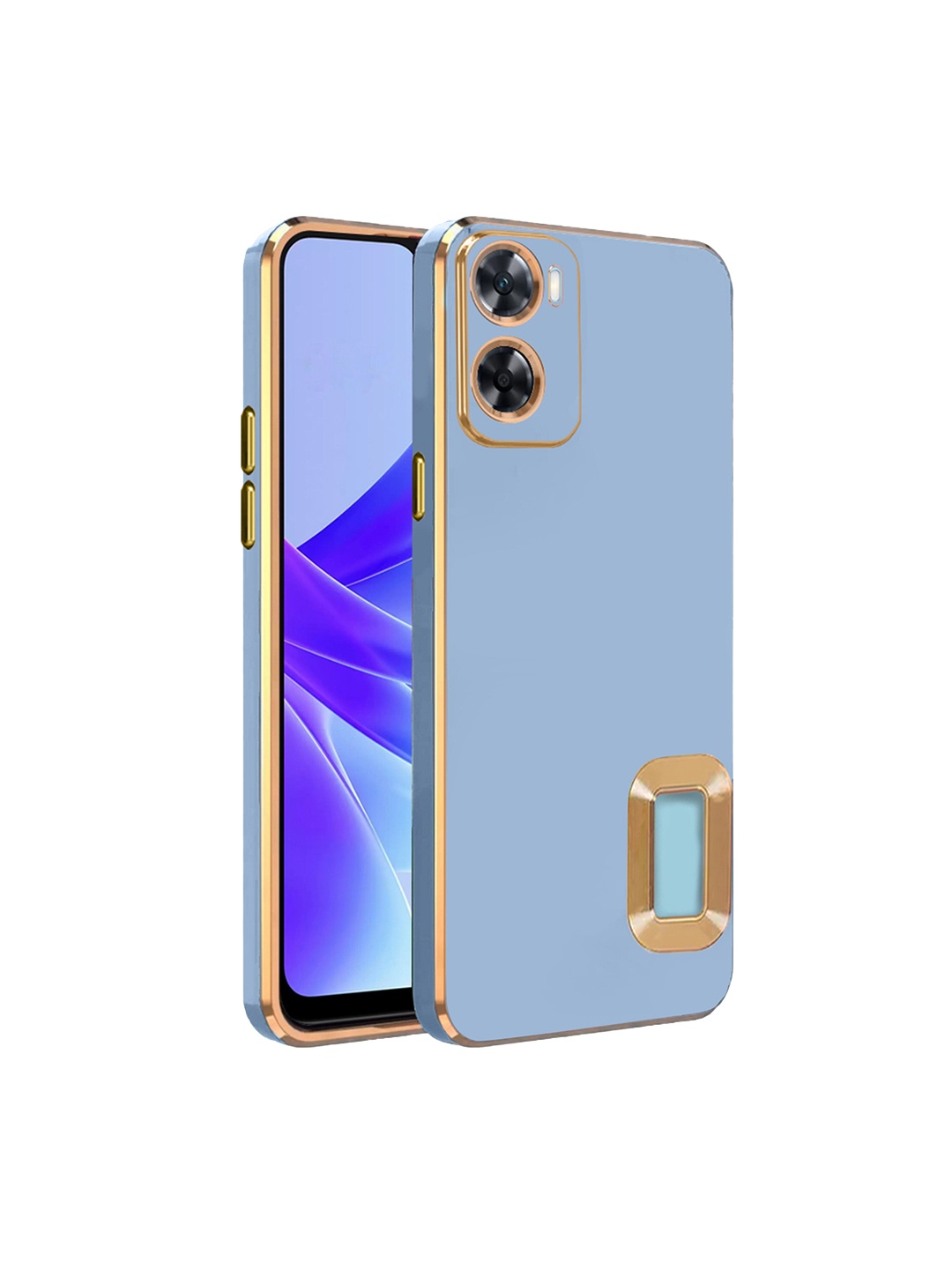 

Karwan Oppo A77 Camera Protection Phone Back Cover, Blue