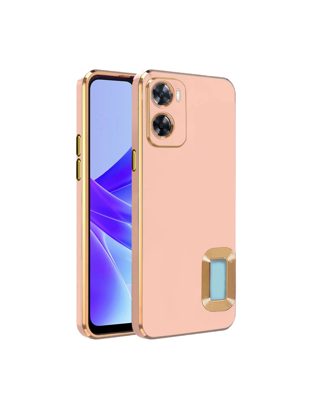 

Karwan Oppo A77 Sweat-Proof Compatible Phone Back Cover, Peach