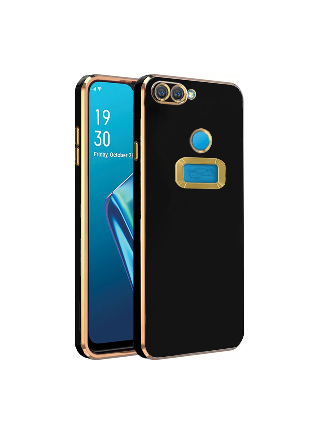 

Karwan Camera Protection Oppo A 12 Back Case, Black