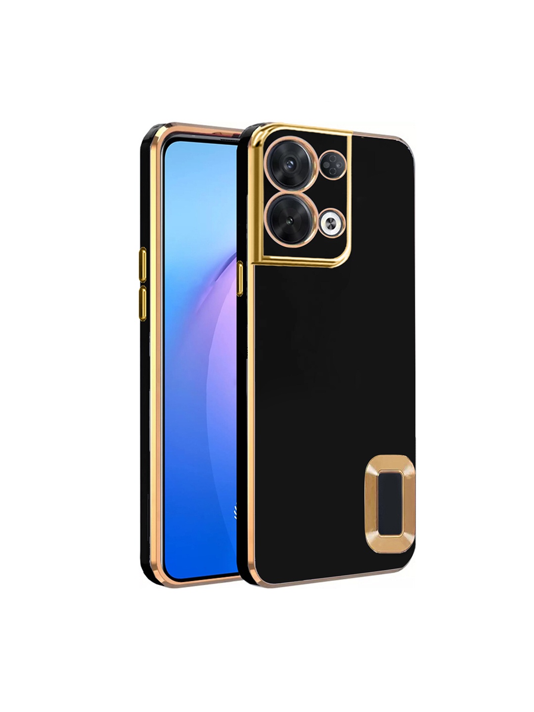 

Karwan Oppo Reno 8 Pro Camera Protection Phone Back Cover, Black