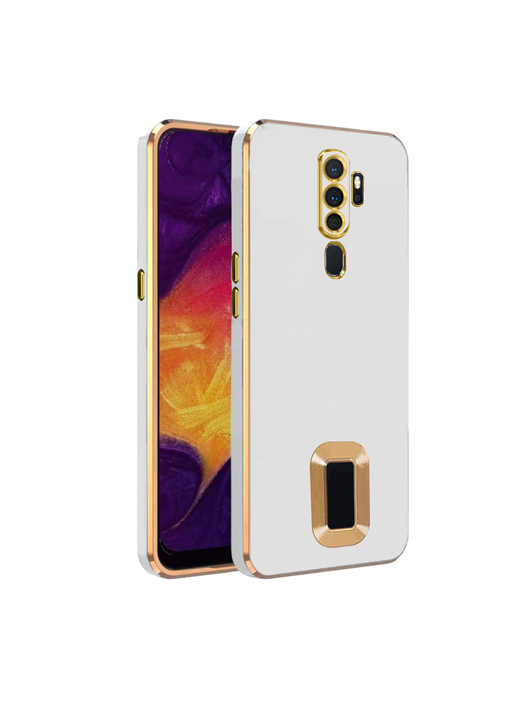 

Karwan Oppo A5 2020 Camera Protection Phone Back Cover, White