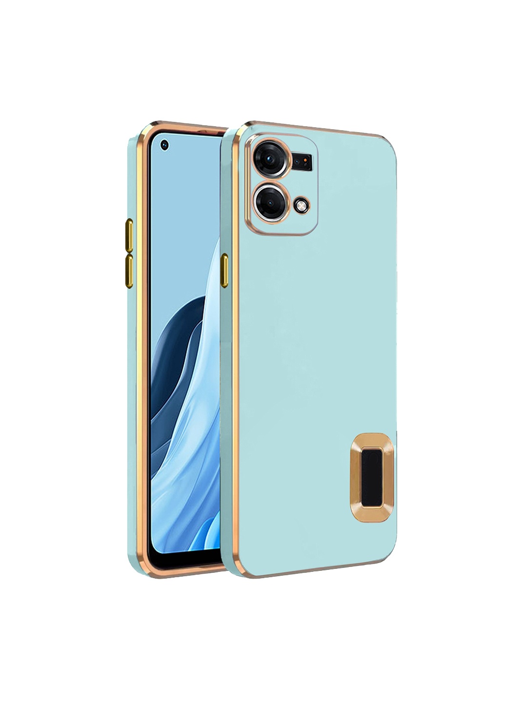 

Karwan Camera Protection Oppo Reno 7 Back Case, Green