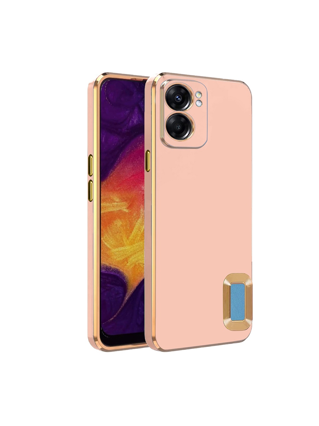 

Karwan Oppo K10 5G Camera Protection Phone Back Cover, Peach