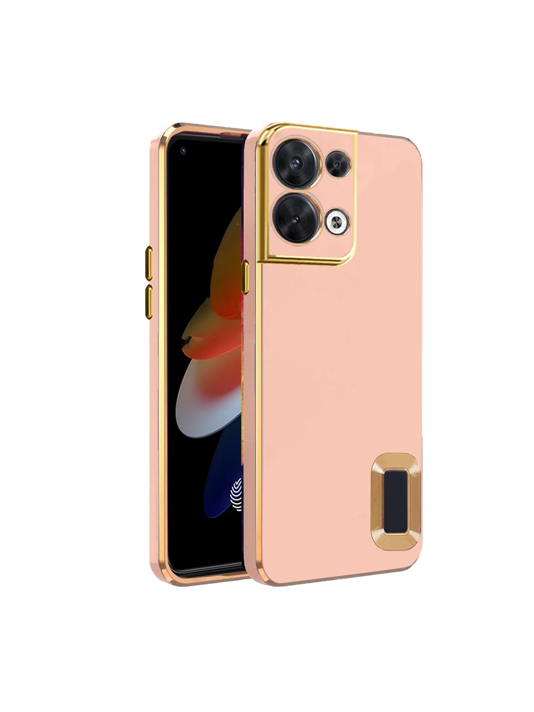 

Karwan Oppo Reno 8 Phone Back Cover, Peach