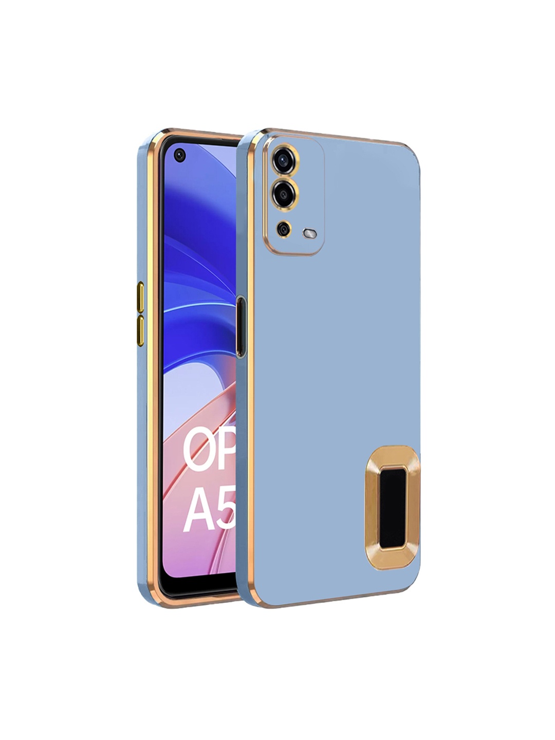 

Karwan Cover Compatible Camera Protection Oppo A54 Back Cover, Blue