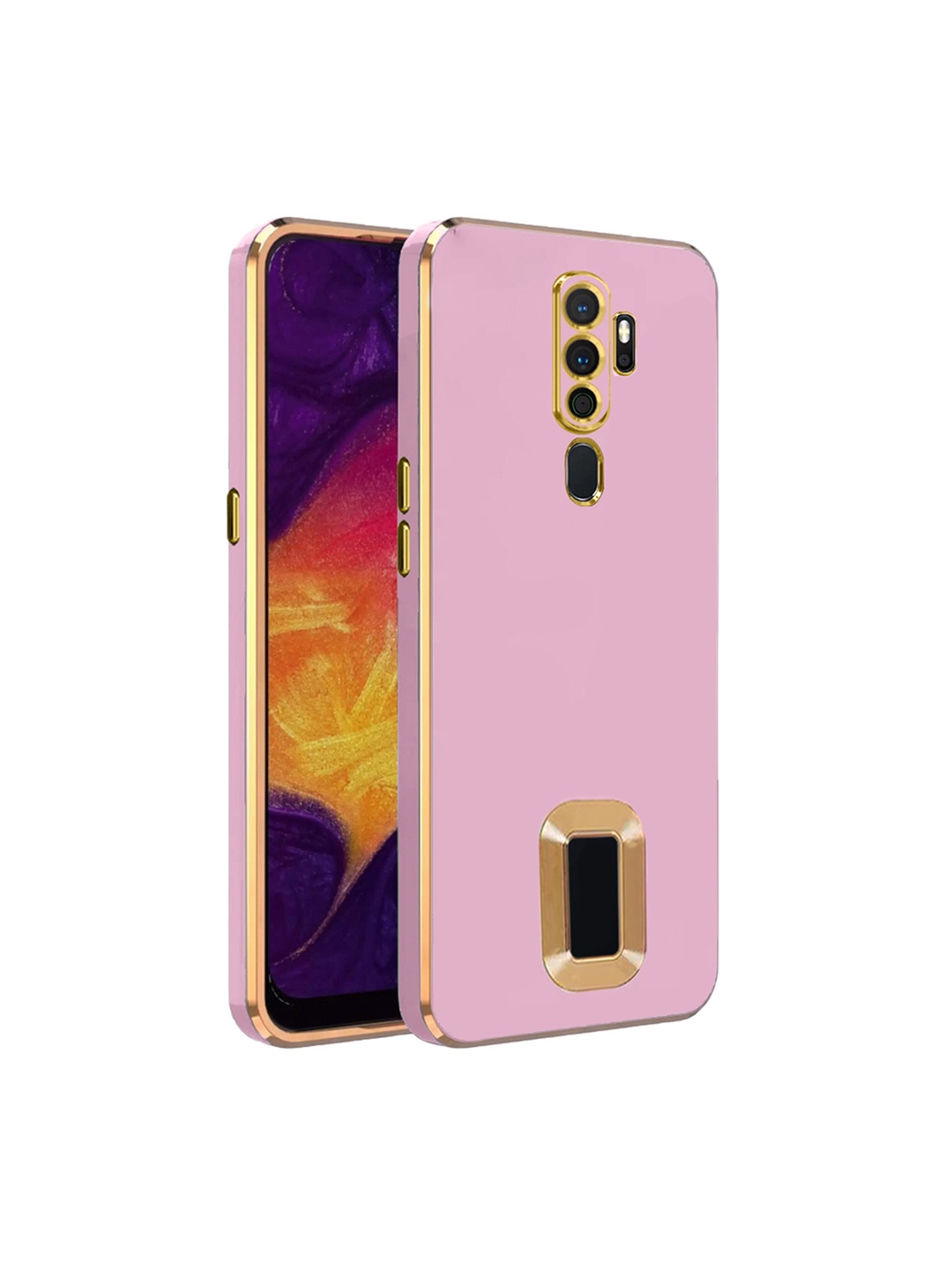 

Karwan Camera Protection Oppo A5 2020 Back Case, Pink