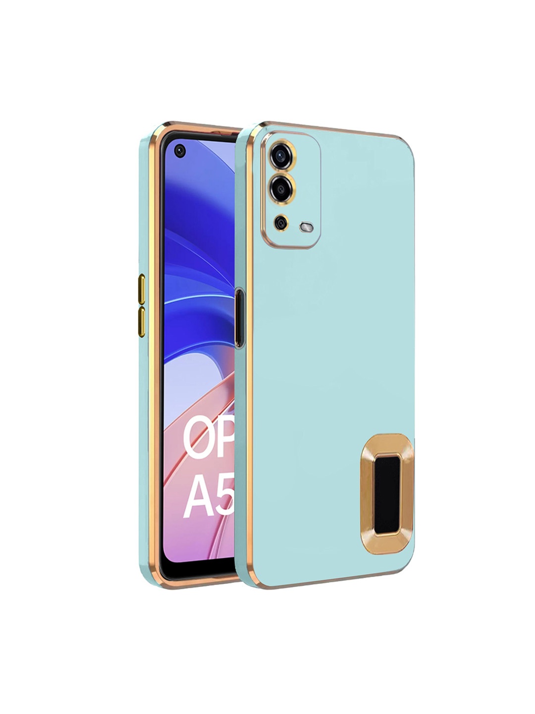

Karwan Sweat-Proof Oppo A54 Silicone Phone Back Case, Green