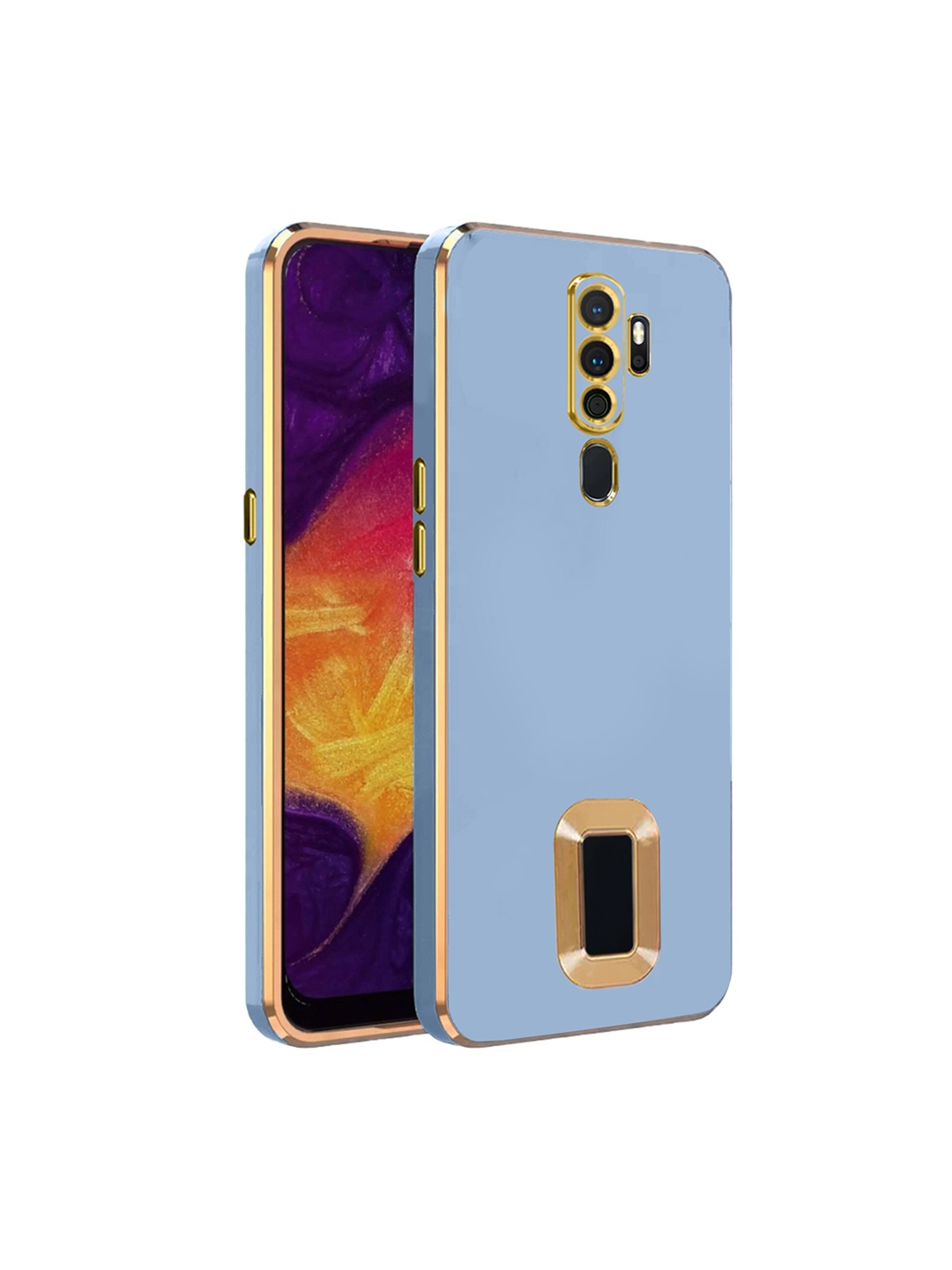 

Karwan Oppo A5 2020 Silicone Phone Back Case, Blue