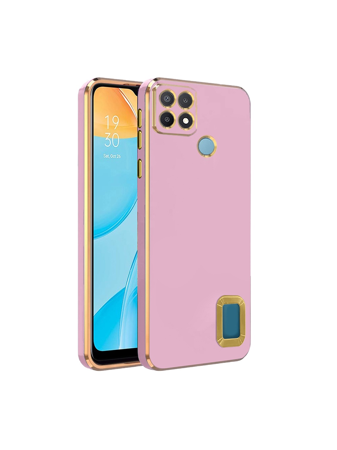 

Karwan Oppo A15 Phone Back Cover, Pink