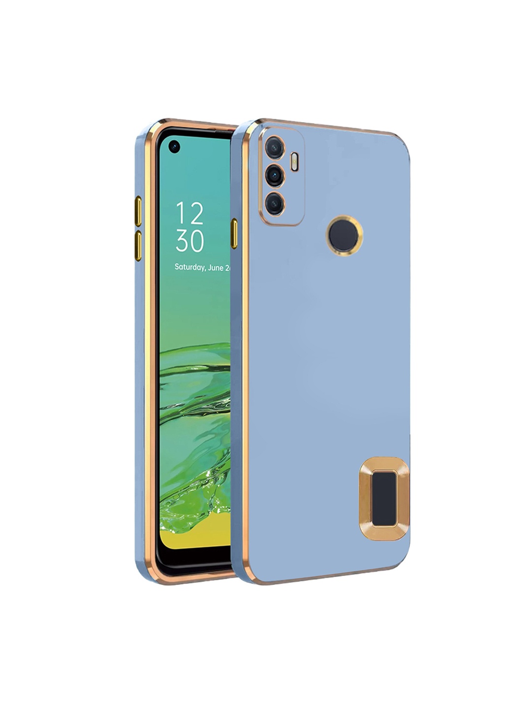 

Karwan Camera Protection Oppo A 33 Back Case, Blue