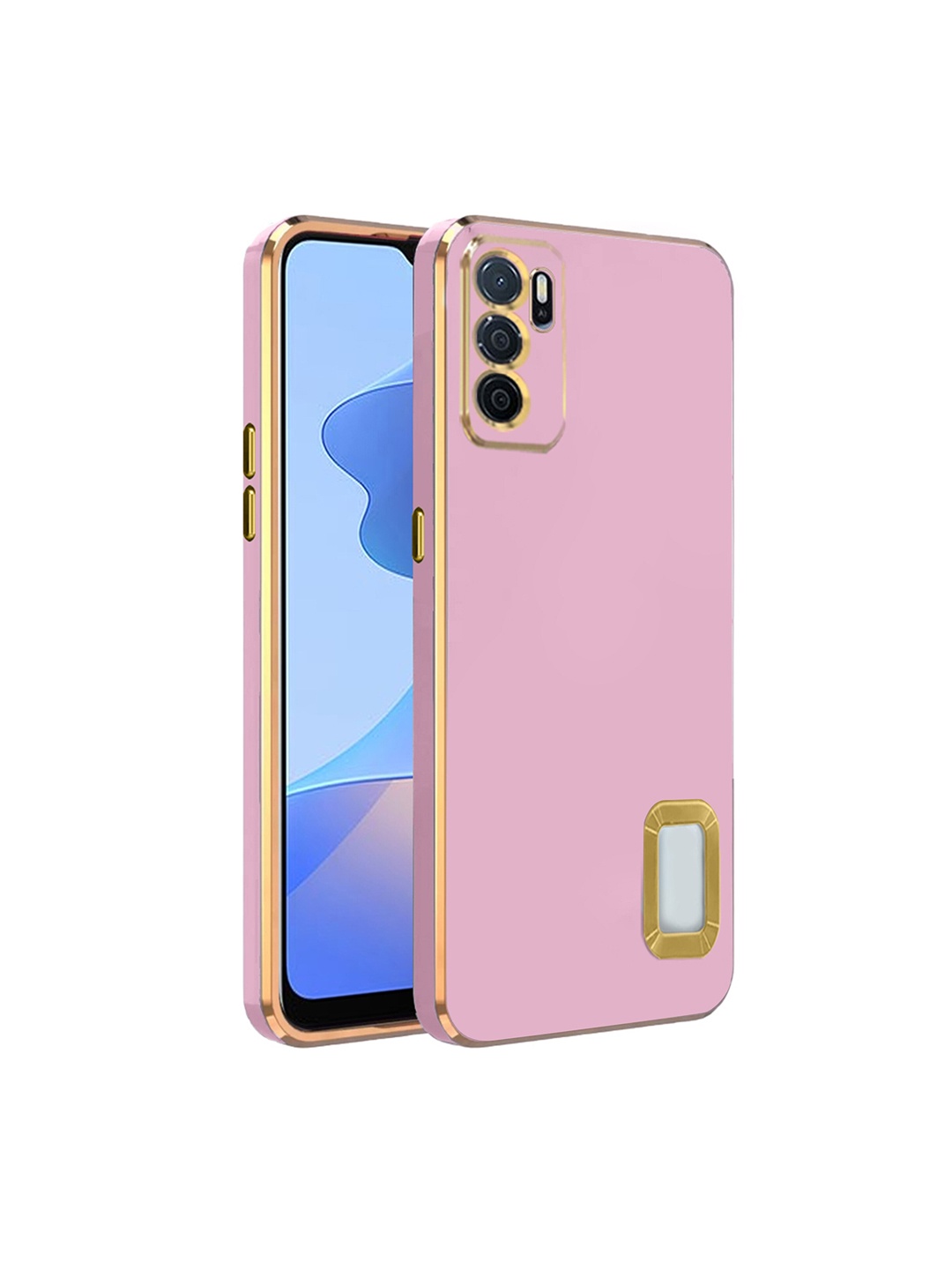 

Karwan Shock Proof Oppo A 16 Pro 5G Phone Back Cover, Pink