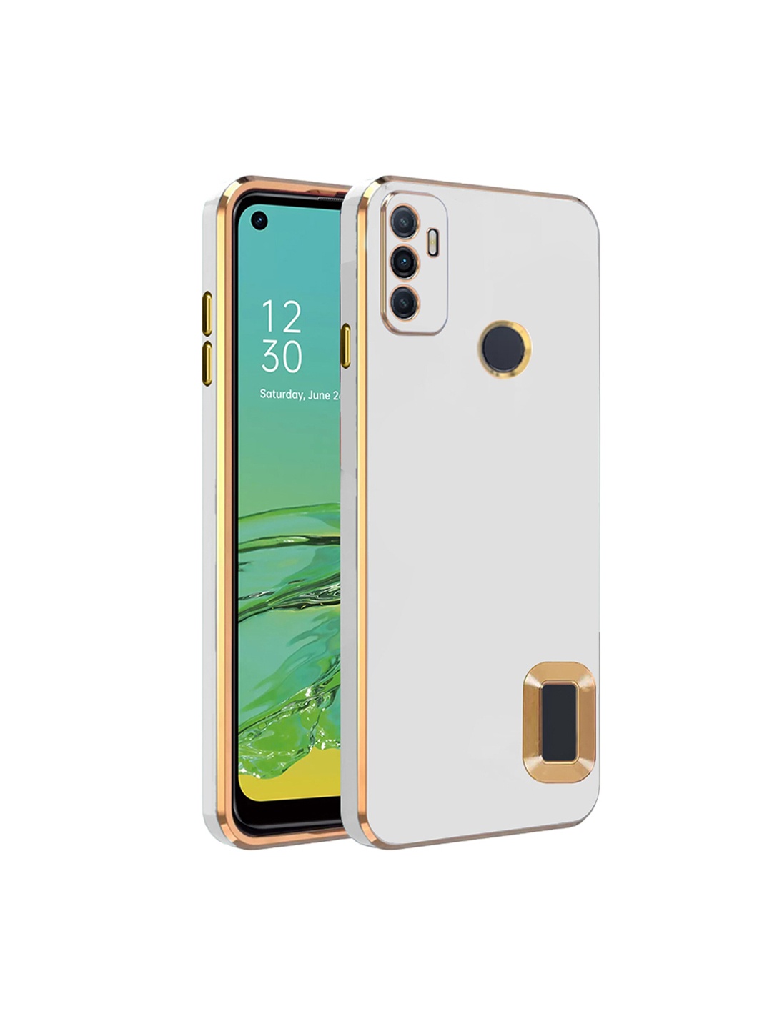 

Karwan Oppo A 33 Camera Protection Phone Back Cover, White