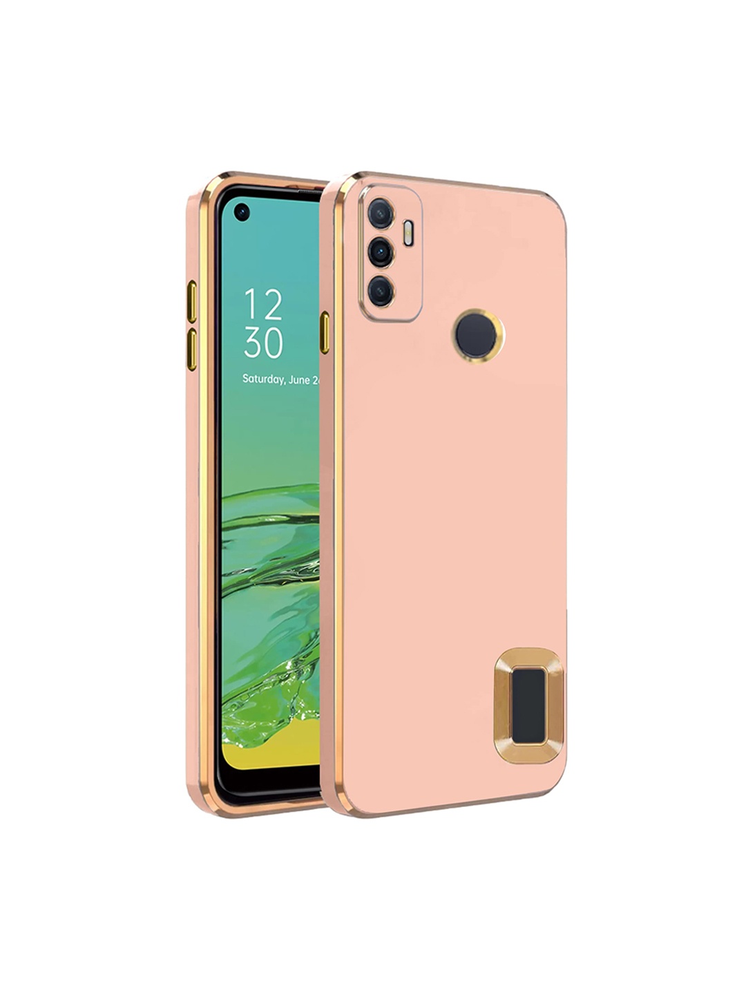 

KARWAN Sweat-Proof Oppo A33 Phone Back Cover, Pink