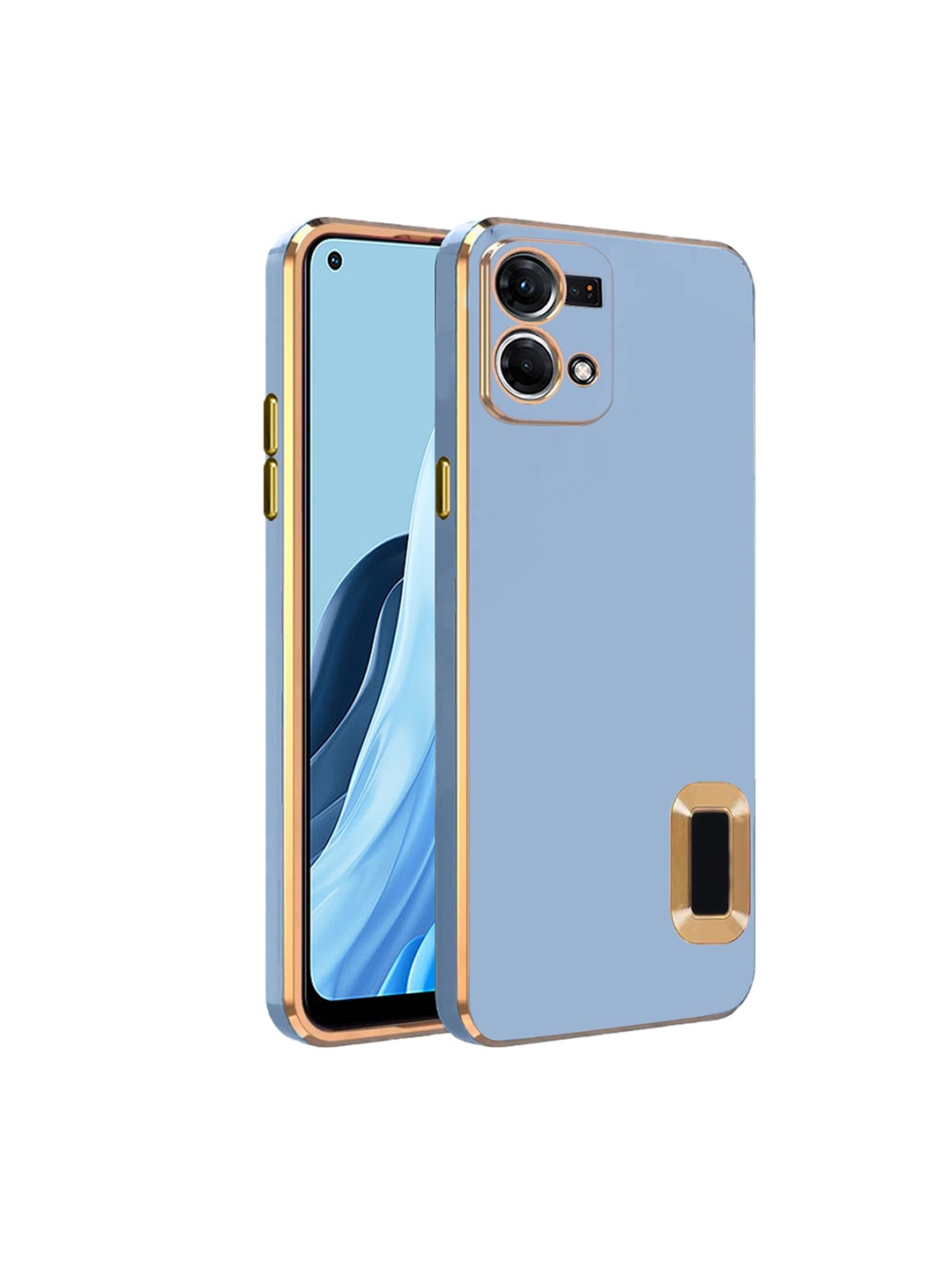 

Karwan Anti Skid oppo F21 pro 4G Phone Back Case, Blue
